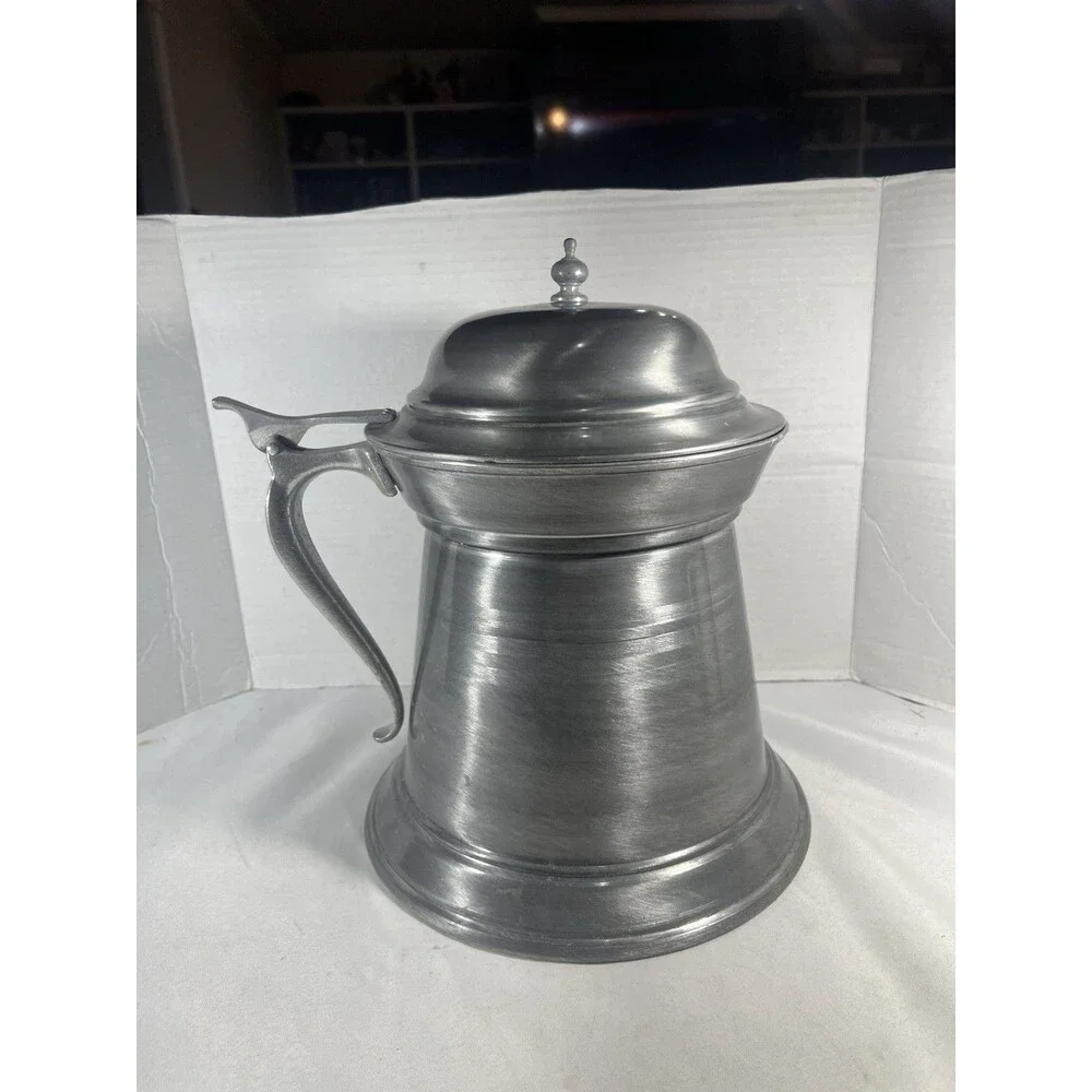 VTG Lazar Handcrafted Pewter Tone Insulated Ice Bucket XL 12.5” Beer Stein